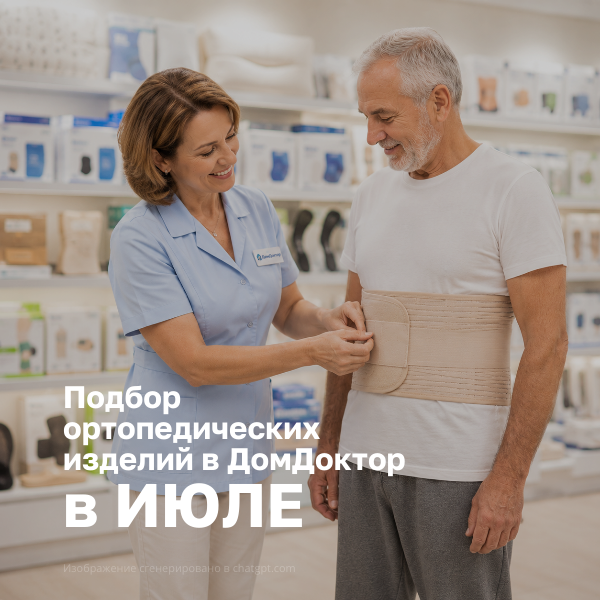 Профессиональный подбор ортопедических изделий в ДомДоктор