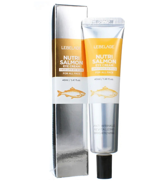 Крем для кожи вокруг глаз с маслом лосося LEBELAGE EYE CREAM NUTRI SALMON, 40 мл