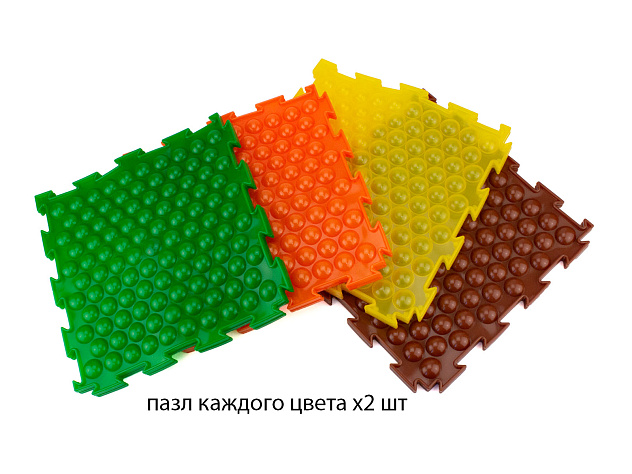 Коврик модульный ОРТОДОН "Бабл" мягкий 8 пазлов