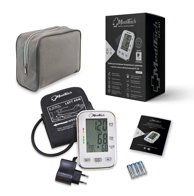 Тонометр MediTech МТ-40AC (манжета 22-36 см) с адаптером