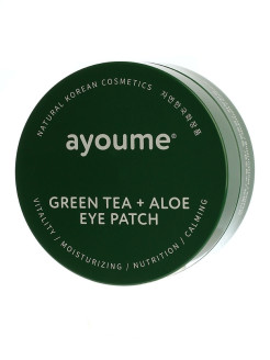 Маски-патчи для глаз от отечности с экстрактом зеленого чая и алоэ AYOUME GR